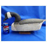Vintage Canada Goose working decoy.  Glass eyes.