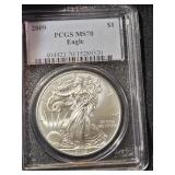 2009 American Eagle Silver Dollar Graded PCGS MS