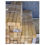 3 Bundles of lumber 48 pieces toral, measures