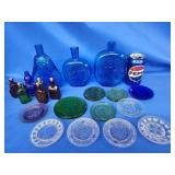 Bicentennial and anniversary bottles, pressed