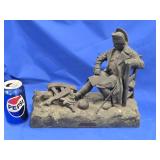 Napoleon Bonaparte Spelter Nightlight / Clock t