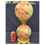 Gone with the Wind style lamp hand painted with