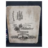 Antique Lithograph Stone with Advertising on both