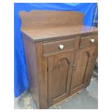 Chestnut Jelly Cupboard, circa 1870, solid ends,
