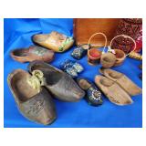 Wooden Bottle, cordial cups, Wooden