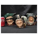 3 Royal Doulton Character Jugs- 1951 Long John