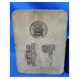 Lithograph stone printing block.  Advertising on