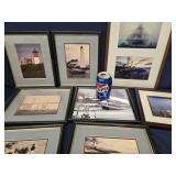 9 Framed Photos, signed by Photographer-  Bay