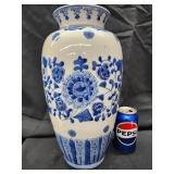 Reproduction Blue And what vase.  Made in China.