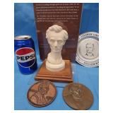 Reproduction Bust of Lincoln by Stone Post, 1925