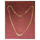 14K Gold Necklace 16"  look at pictures for more