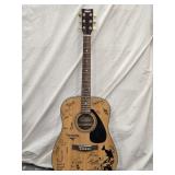 Yamaha Acoustic Guitar SCF08, with Autographs and