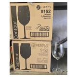 Two Case of 12 Libbey 16 oz Wine Glasses total 24