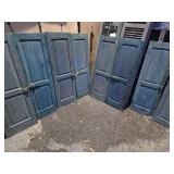 10 Early Antique Panel shutters,  4 matched pairs