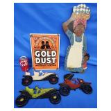 Reproduction porcelain Gold Dust sign, painted