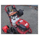 Parts power washer leaks bad and a lead bliwer