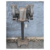 Vintage Sears Grinder and pedestal stand look at