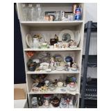 Stemware,  cups, plates, figurines,  tea pots,