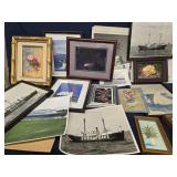 ART LOT - Oil paintings,  Watercolor,