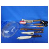 Kitchen knives and clever, bone saw, knife