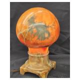 Rare Alabaster nightlight has a repaired