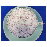 Paragon Fortune Telling Cup and Saucer RARE.