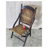 Cixil War Era Folding Xanp Chair said to be  used