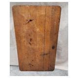 Vintage wood folding sewing table. 36" L x 21" D