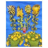 MCM Vintage Dart Ind.  wall art plaques 2 basket