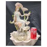 23" H Water fountain table top indoor.  Women