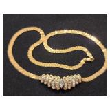 14 K Gold necklace with 14k gold pendant with