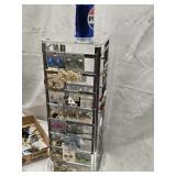 Jewelry Earring Display Rack chrome with some