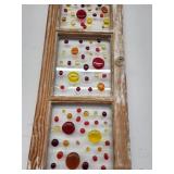 Contemporary sun catcher Vintage cabinet door with