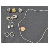 Costume Jewelry- Necklaces,  3 pair Earrings,  3