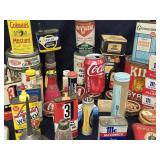 Assorted Advertising Tin Will not ship,  some