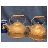 2 Copper Teapots look at pictures for more