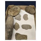 Local Native American  stones and relics -