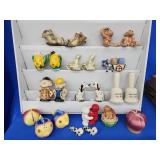 14 novelty salt and pepper shakers.