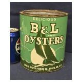 One Gallon,  B & L OYSTERS, , Bivalve Packing Co.