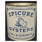EPICURE  Quality  Salt Water Oysters, 1 Gallon