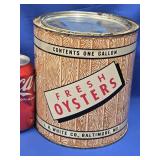 Fresh Oysters J. H. White Co. Baltimore MD one