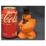 Halloween Rosbro  Snowman 5"  Candy Container