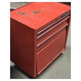 Huskey red rolling toolbox and contents of