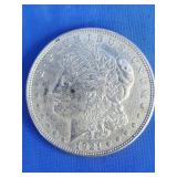 1921 Morgan Silver dollar coin.   Look at the