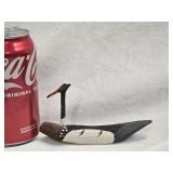 Folk Art Decoy,  small, signed Richard ? Look at