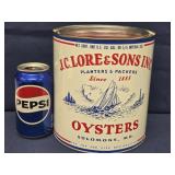 J. C. Lore & Sons Inc.  OYSTERS, one gallon tin