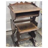 Telephone stand with bench  members 22'×15' 33'h