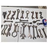 27 Antique Wrenches various shapes, custom and