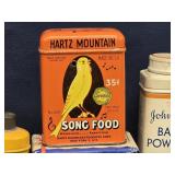 25 Advertising pieces -  SongBird Fo?d, Soap,