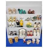 18 Novelty Salt and Pepper shakers. Vallauris